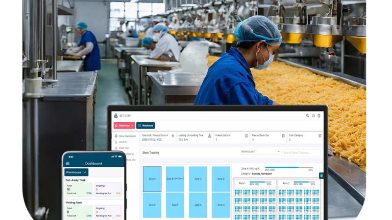 Optimize namkeen production, control inventory, reduce manual errors and improve planning with GIC’s Namkeen ERP—built for fast, accurate manufacturing.